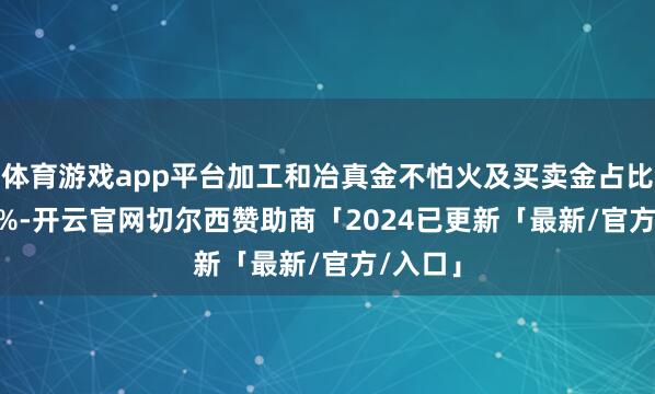 体育游戏app平台加工和冶真金不怕火及买卖金占比41.33%-开云官网切尔西赞助商「2024已更新「最新/官方/入口」